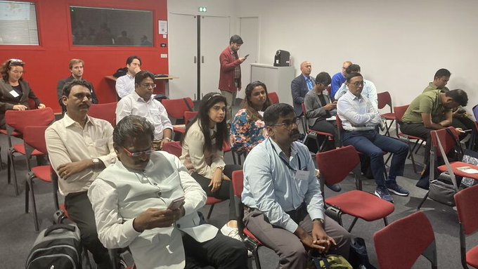 linstitutPR_int's tweet photo. The @linstitutPR welcomed a large delegation of Indian city decision makers as part of the #CITIIS program. The meeting w/ Indian city leaders focused on a mutual understanding of the development challenges facing large metropolises: #SmartCities #ClimateChange #PlanningMethods https://t.co/ZnFOnfuIk5