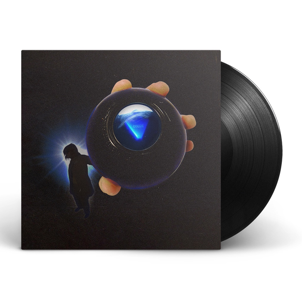 djotime's tweet photo. DECIDE IS OUT NOW. DECIDE VINYL AVAILABLE FOR PRE-ORDER &amp; CHECK OUT THIS 8-BALL TOO. https://t.co/Ck2E1z1mjP https://t.co/6cMEHpknjS