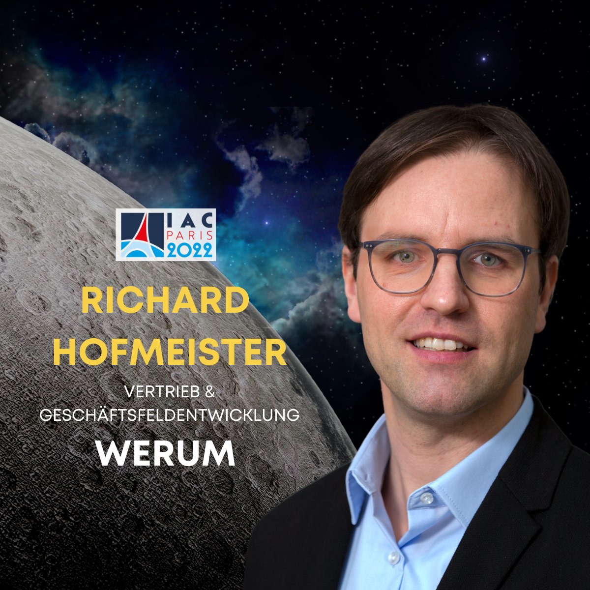 bdlipresse's tweet photo. Meet Richard Hofmeister from the Sales & Business Development team at #Werum at our #GermanPavilion booth at the #IAC2022 in Paris! Get to know more about how the society benefits from Werumâs #space technologies!
ðhttps://t.co/7NLVn2SDpl
#PioneeringAeroSpace #IAC22 https://t.co/AVTlJw08w2