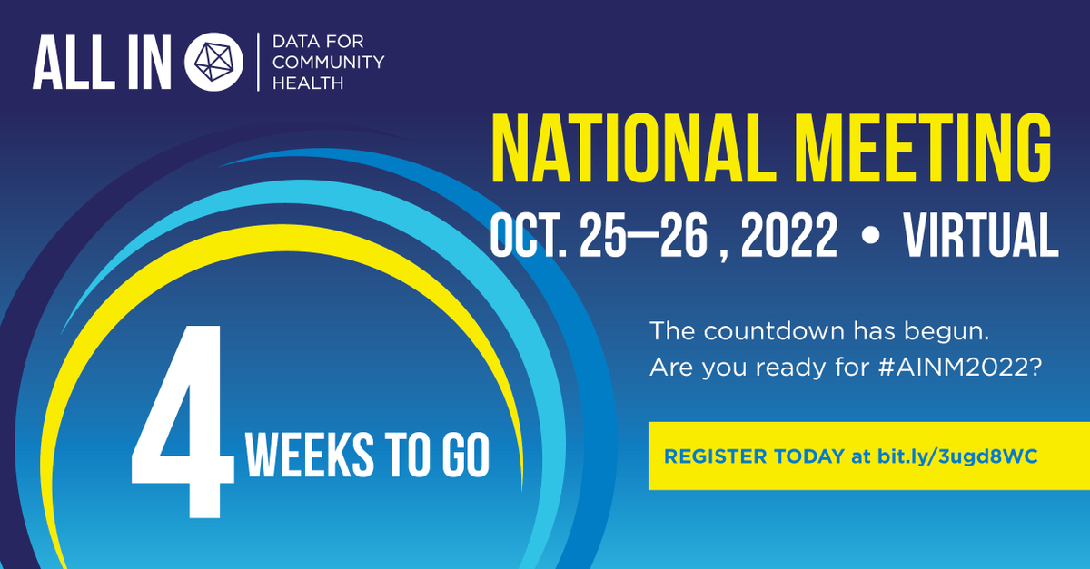 PHinnovates's tweet photo. One month until #AINM2022. Are you ready to get inspired? https://t.co/wLxRkLd855 @phaboard @DASH_connect @BUILD_Health @PHInnovationLab @NJHI_ @networkforphl @PHIdotorg @pewresearch https://t.co/bVg5ZiVA1K