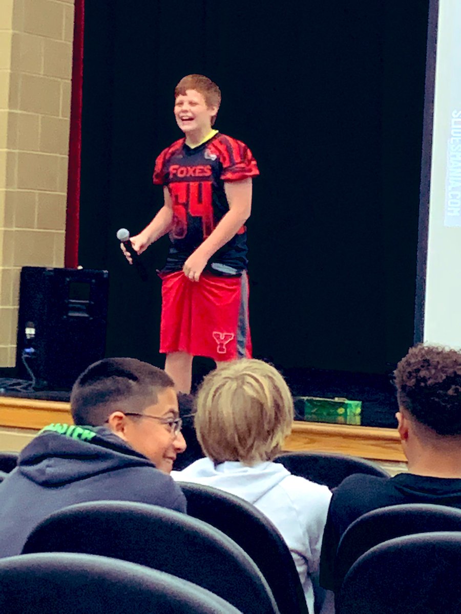 AlisonStrandell's tweet photo. It is safe to say that Cabin #Triumph is NOT shy! #Team73 #CampfireTalks #Beatbox #OneYMS #CampYMS #MoveAsOneD115 🦊🐾👏🔥🏕🌲 (It was very productive to have our first team meeting this am in the auditorium.) Happy #Friday! https://t.co/10Xxt6F8mW
