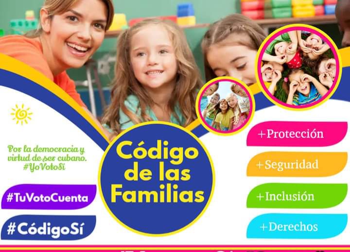 El próximo referéndum será un día histórico para #Cuba, de ese resultado dependerá cómo a través del #CodigoSí, vamos a diseñar las familias cubanas en el presente y el futuro.