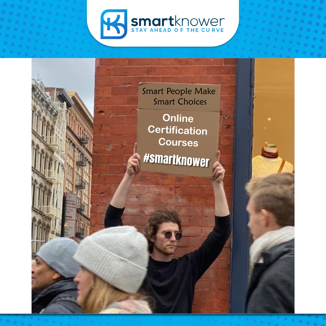 KnowerSmart's tweet photo. Be the smartest one, Opt for Smartknower to upskill yourself!

#smartknower #onlinecourses #engineering #engineeringstudents #memes #dudewithsign #dudewithasign #sarcasticmemes #upskilling #onlinelearning #onlinetraining #onlinecertification #studentmemes #trending https://t.co/HQFqsDMIBQ