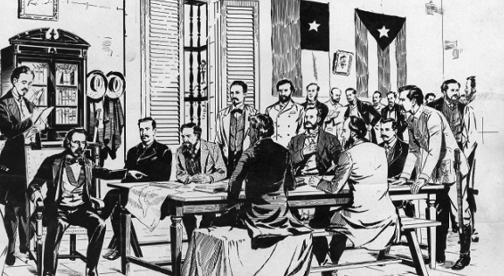 La Constitución de Jimaguayú, refrendada hace 127 años en el campo de batalla, es ejemplo de la voluntad de los cubanos por tener una patria independiente, soberana y democrática, esencias que aún nos guían. #Cuba #CubaViveEnSuHistoria <a href="/DiazCanelB/">Miguel Díaz-Canel Bermúdez</a>