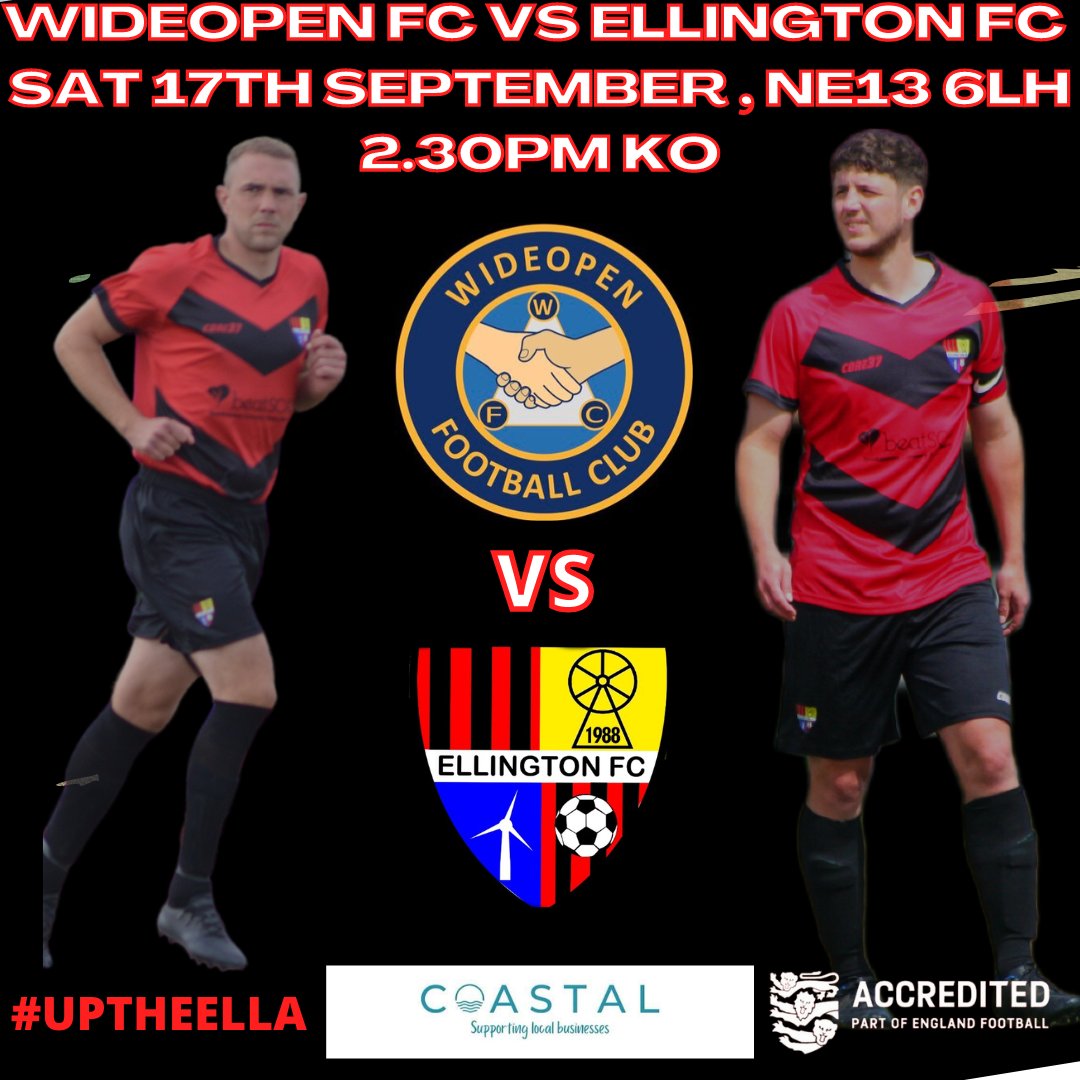 Newbigginreds24's tweet photo. Tommorow's Fixture!!

@WideopenFC vs Ellington FC 

Get yourself along and show your support to the lads.

Tommorow's Matchday Sponsor is Costal Hampers
https://t.co/wV36MPbdYk

#UPTHEELLA ⚫️🔴⚫️🔴⚫️🔴⚫️🔴⚫️🔴⚫️🔴⚫️🔴 https://t.co/MjpgioR9iE
