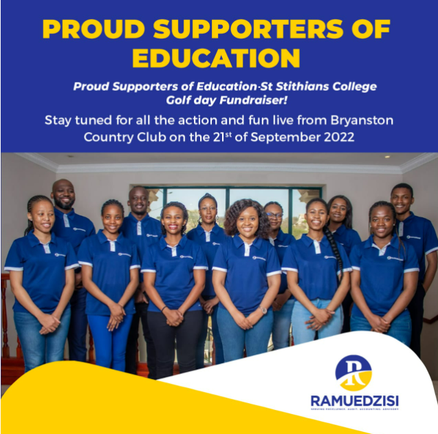 RamuedzisiCA's tweet photo. We will be  sponsoring  hole 11 on the course as well as some amazing prizes at the St Stithians College Golf day Fundraiser!

Proceeds of the day will be donated to the Junior Prep and the funds raised will be used for the school Library.

#TeamRamuedzisi
#ServingExcellence https://t.co/uUsYO054aq