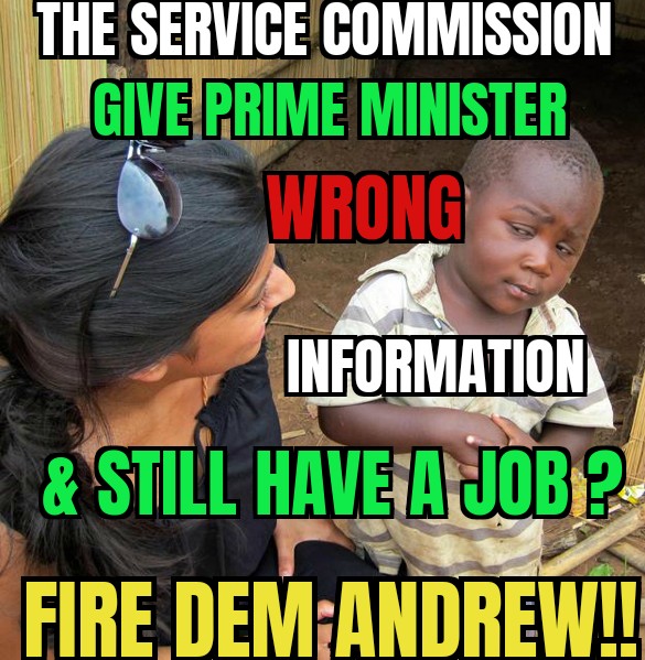 duttylaborite's tweet photo. SO SERVICE COMISSION GIVE WRONG INFORMATION MECK #GOVGETBLAME THEN THESE TECHNOCRATS SIT BEHIND THEIR DESK IN AC OFFICE AND STILL GET PAY ? WHEN EVERYBODY BLAME @AndrewHolnessJM & THE @jlpjamaica IM SAYING TO MY LEADER READ MY LIPS ME BOSS #FIREDEM STRAIGHT https://t.co/y8ywMeMzsO