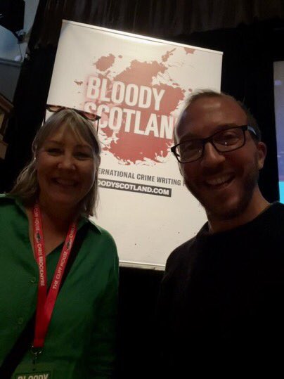 One of the best things about going to @BloodyScotland was meeting my @virtwriting buddy @SpacemanDan13 in real life.  #vwg #WritingCommunity #writingtwitter