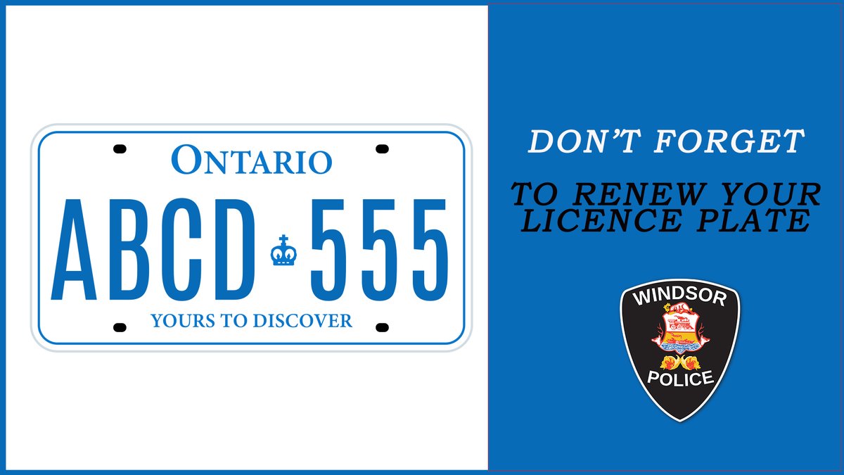 It may not cost anything but you're still required to renew your licence plate every 1 to 2 years. 
If you drive a passenger vehicle 🚗, light commercial vehicle 🚚, motorcycle 🏍️ or moped 🛵 you can renew online here: ontario.ca/page/renew-you…