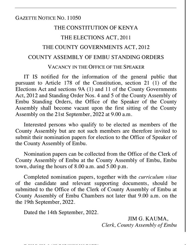 Embu County Assembly (@embuassembly) on Twitter photo 