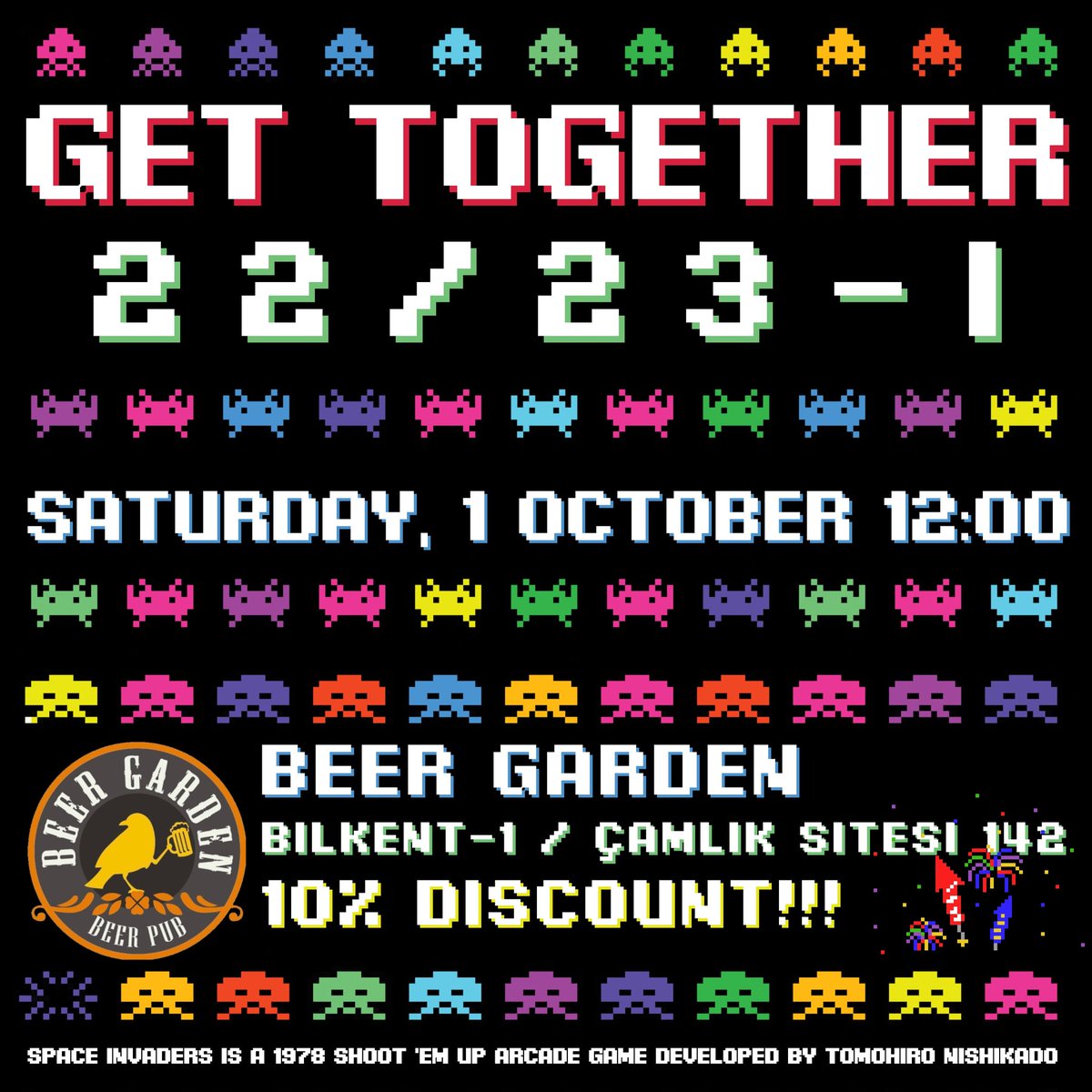 CTISBilkent's tweet photo. CTIS family is inviting you to Semester's first Get Together, @ The Beer Garden - Bilkent 1, on Saturday, 1st of October at 12:00. CTIS alumni, students, faculty, and friends, are all cordially welcome. Outdoor activity. #CTISGetTogether https://t.co/AFa6eXW48T