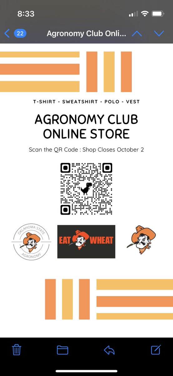 The OSU Agronomy Club has their online store set up with new merch!! Check it out!!