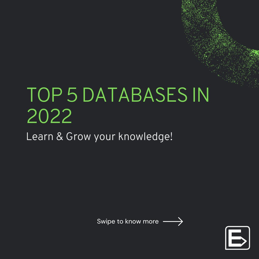 ever_blogs's tweet image. Top 5 Databases in 2022.
Follow Ever Blogs for more insightful tweets.
🖥️everblogs.com
#Database #databases #databasestorage #CodeNewbie #codinglife #code #programming #javascript #Python #businessboost #NodeJS #programmer #Code_Synechise #Coding #backend #API #Server