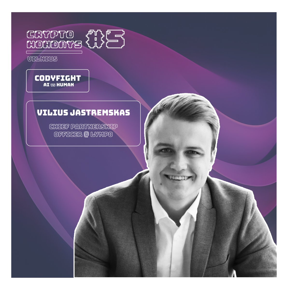 CryptoVilnius's tweet photo. 🔊#SpeakersAnnounced

🚀@Viliukas95 – Chief Partnership Officer @Lympo_io 
Sales &amp; Marketing professional helping to set up strategy for businesses. He will share tips on how to get into crypto!

Let's meet him at #CryptoMondaysVilnius!

🔗https://t.co/gCrOKrtQst https://t.co/C2eis2ZUb5