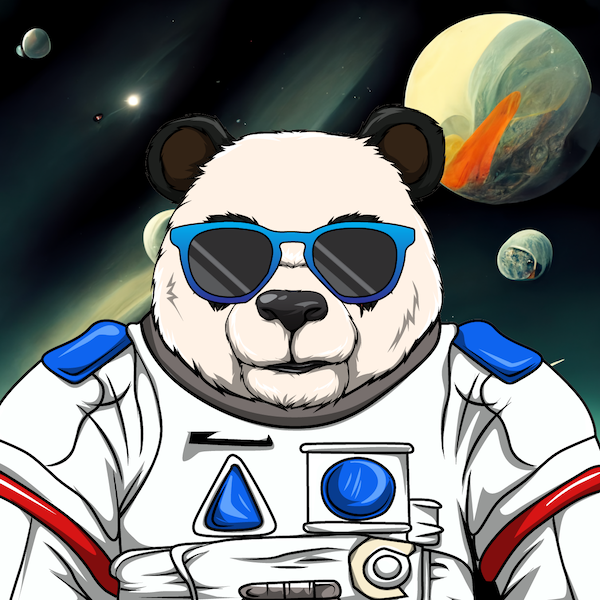 0xRel0aded's tweet photo. Too swept up in the #EthereumMerge yesterday to remember to post this; but of all the #EIPandas, mine definitely compliments my Rocketeer! #PandaFollowPanda https://t.co/VRWIscDiw9