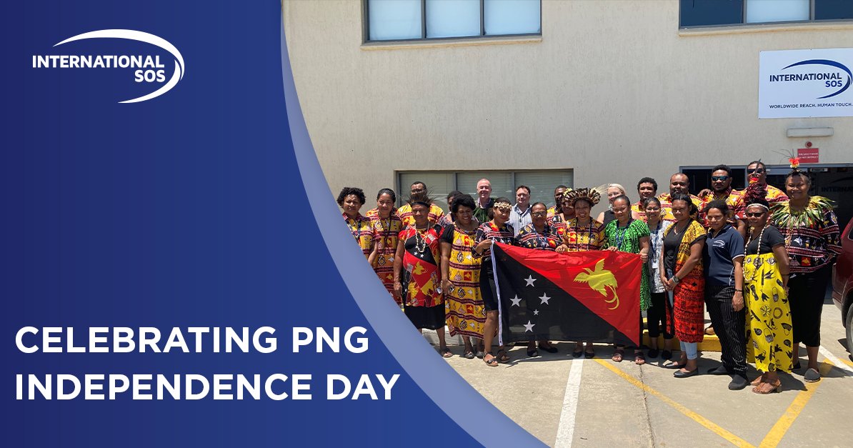 After two long years, we are finally able to get together as a team to celebrate Papua New Guinea’s Independence Day.  #Papuanewguinea  #Internationalsos  #png #independenceday