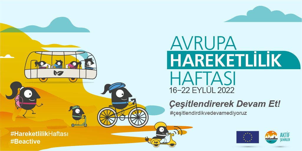 Avrupa #HareketlilikHaftası, bu yıl “#ÇeşitlendirveDevamEt” temasıyla tüm dünyayı hareket etmeye çağırıyor! 🚴‍♀️
Aktif Şehirler platformu olarak #çeşitlendirdikvedevamediyoruz
#beactive
#aktifsehirler