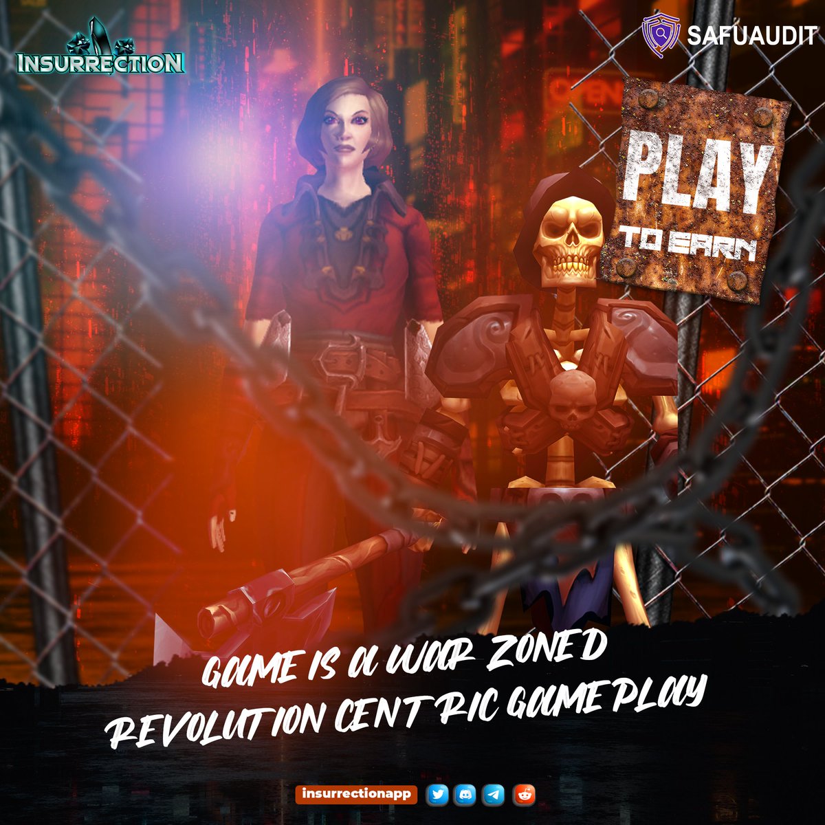 Insurrection is a free-to-play and Play-to-earn strategy battle game. 🎮

Assist your Combat, Defense and Survival.⚒🛡🗡

➡️Web: insurrection.co

#Insurrection #SRPG #GameFi #BSC  #BNB  #Binance #P2E #P2EGame #NFTs #Blockchain #Crypto #gaming #Bscgems