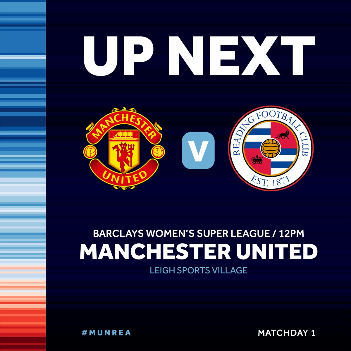 Reading FC Women (@readingfcwomen) on Twitter photo It's been a while, but it's here...๐๐ง'๐ฆ ๐ ๐๐ง๐๐๐๐๐ฌ!
๐ <a href="/ManUtdWomen/">Manchester United Women</a>
๐๏ธ Leigh Sports Village
๐ 12pm
#๏ธโฃ #MUNREA It's been a while, but it's here...๐๐ง'๐ฆ ๐ ๐๐ง๐๐๐๐๐ฌ!
๐ <a href="/ManUtdWomen/">Manchester United Women</a>
๐๏ธ Leigh Sports Village
๐ 12pm
#๏ธโฃ #MUNREA