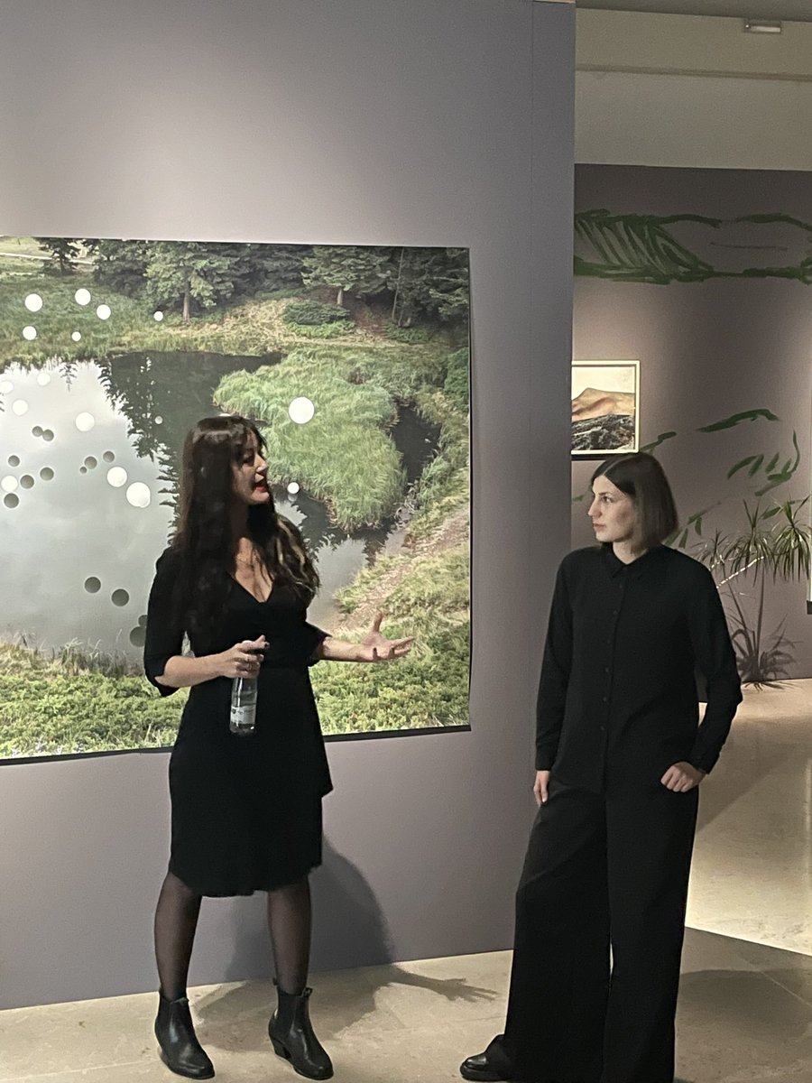 Diego_MelladoP's tweet photo. Guided tour of the Ukrainian art exhibition at @ArtHistoryBRU with curators and artists. 🇪🇺🇺🇦 The exhibition is still open this week. Don’t miss it. @eu_eeas #ArtvsWar #StandwithUkraine https://t.co/bEgXER6oAj