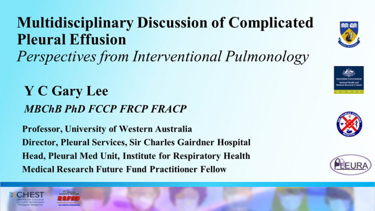 YCGaryLee's tweet photo. Congratulations on a well run Multidisciplinary Discussion session on #pleural infections at the 27th Annual Scientific Mtg of the #ACCP CHEST Philippine Delegation with Drs Catibog, Aleta and @JMeChua. First of these meetings that the #surgeon and I agreed on all points😀! https://t.co/ptFLlgfcLt