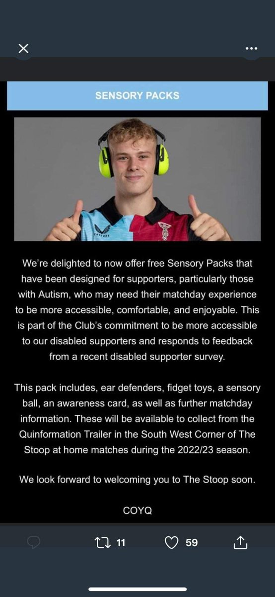 Frank OFriel (@frankofriel) on Twitter photo Not often that my two interests of Rugby and Hidden Disability connect but today they did. <a href="/Harlequins/">Harlequins 🃏</a> rugby well done! Not often that my two interests of Rugby and Hidden Disability connect but today they did. <a href="/Harlequins/">Harlequins 🃏</a> rugby well done!