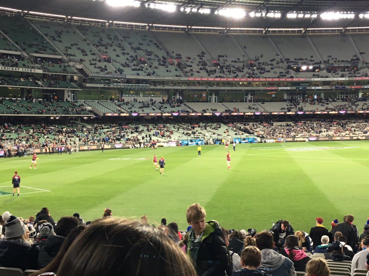 Quite a nice view for tonight, nerves kicked up to 11! Carn the lions 🦁 #AFLFinals