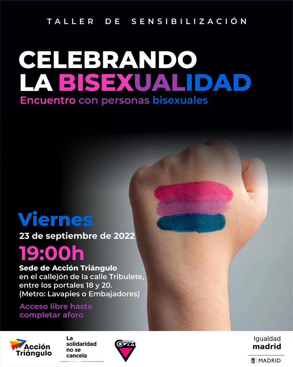 Bisexuales COGAM tweet media