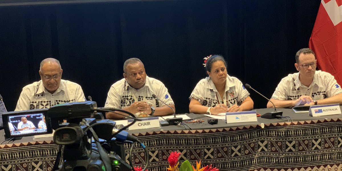 📢 A truly historic moment for 🇫🇯 & our #BluePacific continent as #DRR leaders from the region unanimously adopted the Declaration by the Pacific Ministers for Disaster Risk Reduction-raising the bar for resilience building in the Pacific. Read more ⬇️ bit.ly/PacDisasterDec…