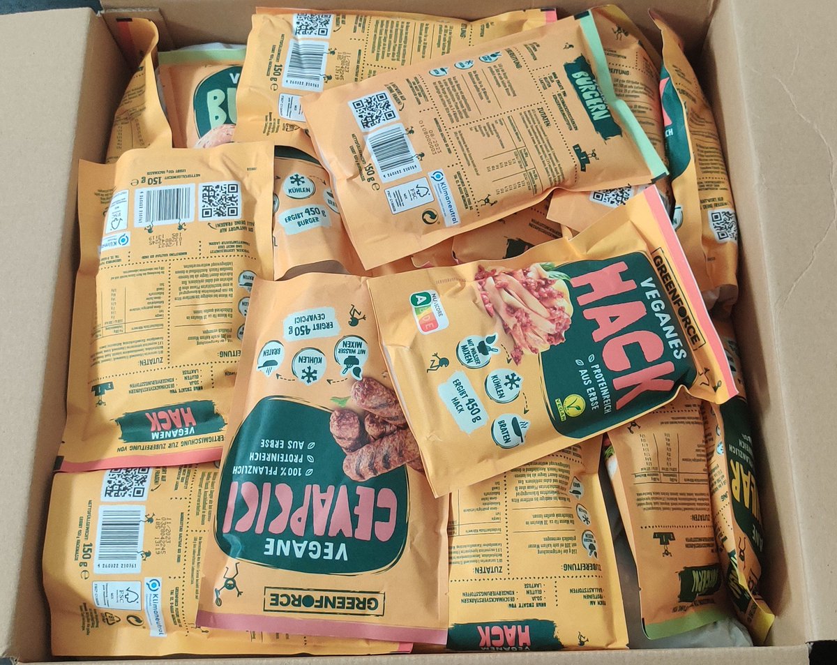 drzeeb's tweet photo. Mal wieder mit dem Code Kevin30 gottlos reingehalten. Naja, darunter befinden sich Kühlwaren 😁 @GREENFORCE_FOOD https://t.co/fCUgtsGAwd