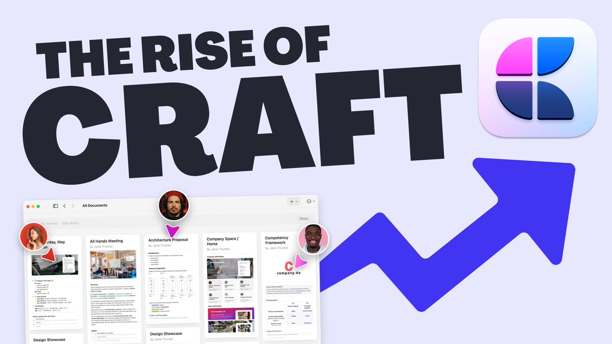 The Rise of @CraftDocsApp... Exploring their new updates, where Craft is heading in 2023 and their interesting journey! ✨ youtu.be/Mh475GgKgF8