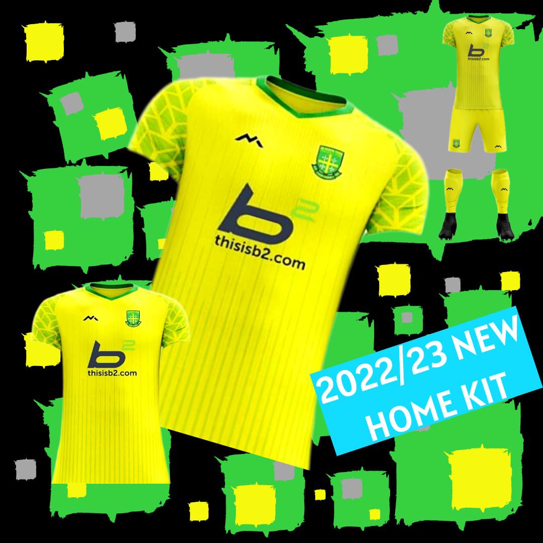 𝗔𝗕𝗜𝗡𝗚𝗗𝗢𝗡 our new home kit for the 22/23 season 🟡🟢

Proudly sponsored by <a href="/b2liveevents/">b2 Live Events</a>