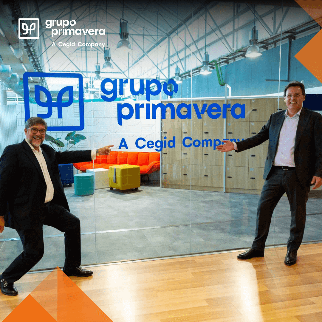 eticadata's tweet photo. O CEO Cegid, Pascal Houillon, e o CEO Grupo Primavera, Santiago Solanas, reuniram com as equipas de Portugal e Espanha para alinhar e partilhar a visão estratégica para este projeto ambicioso, mas de muita responsabilidade que é a liderança ibérica de soluções de gestão na cloud https://t.co/ur383j1lHa