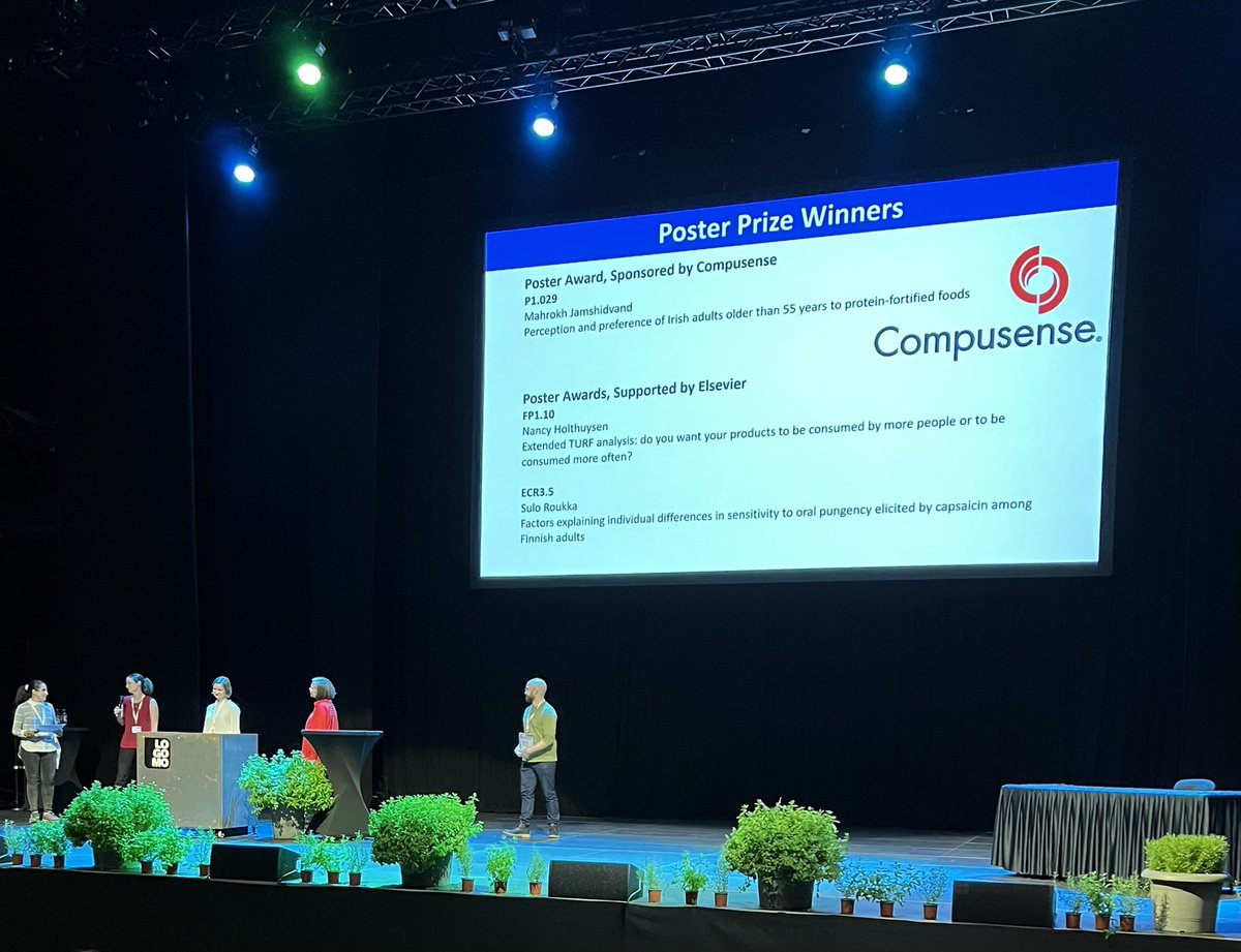 Compusense's tweet image. Congratulations to Mahrokh JAMSHIDVAND on winning the #Eurosense2022 Poster Award! 
It was great reconnecting with everyone at EuroSense and we are looking forward to the next EuroSense in Dublin in 2024!