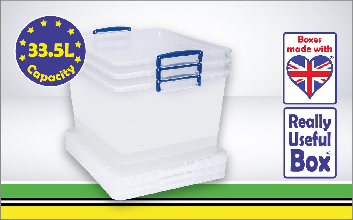 reallyusefulbox's tweet photo. The 33.5L 3-pack is such great value for money and a perfect introduction to the Really Useful Box range.

Visit our Web Shop:- https://t.co/AtsoozGLlx
#reallyusefulbox #storage #stackable #vfm #nestable #boardgames #toys #loftstorage https://t.co/EKa1uM1Ry1