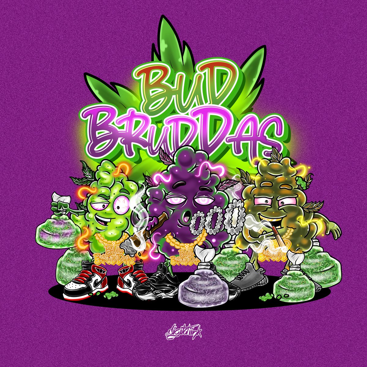 DIGITALiiNK's tweet photo. Tap in or Cannabis &amp; Weed logos now 🔥👀 im cooking up all day, back taking commissions

#Logos #logodesigner #procreate https://t.co/SxQzWNTf6M