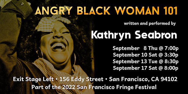 JoTomalin's tweet photo. Listen to my interview for @FringeReview with Kathryn Seabron .@JuicyDLight talking about developing her show about Misogynoir based on a recent work experience Playing this week at San Francisco Fringe .@EXIT_Theatre https://t.co/3rKuAlXq3z #Misogynoir #sffringe #blackwoman https://t.co/2YgkcEq3we