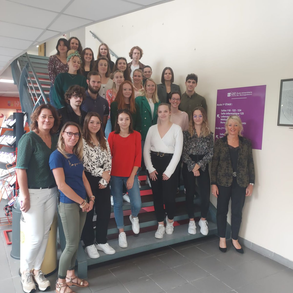 SophieRipoll's tweet photo. Rentrée des Master 1 et 2 GRH à l'IAE Caen. 2 promotions motivées autour d'un programme en modules d'acquisition de compétences centré sur la transformation de la société et ses impacts sur le management et la GRH @Aline_Scouarnec
#iaecaen #iaefrance #andrh #agrh #5feedback https://t.co/hzM5d4ULZF
