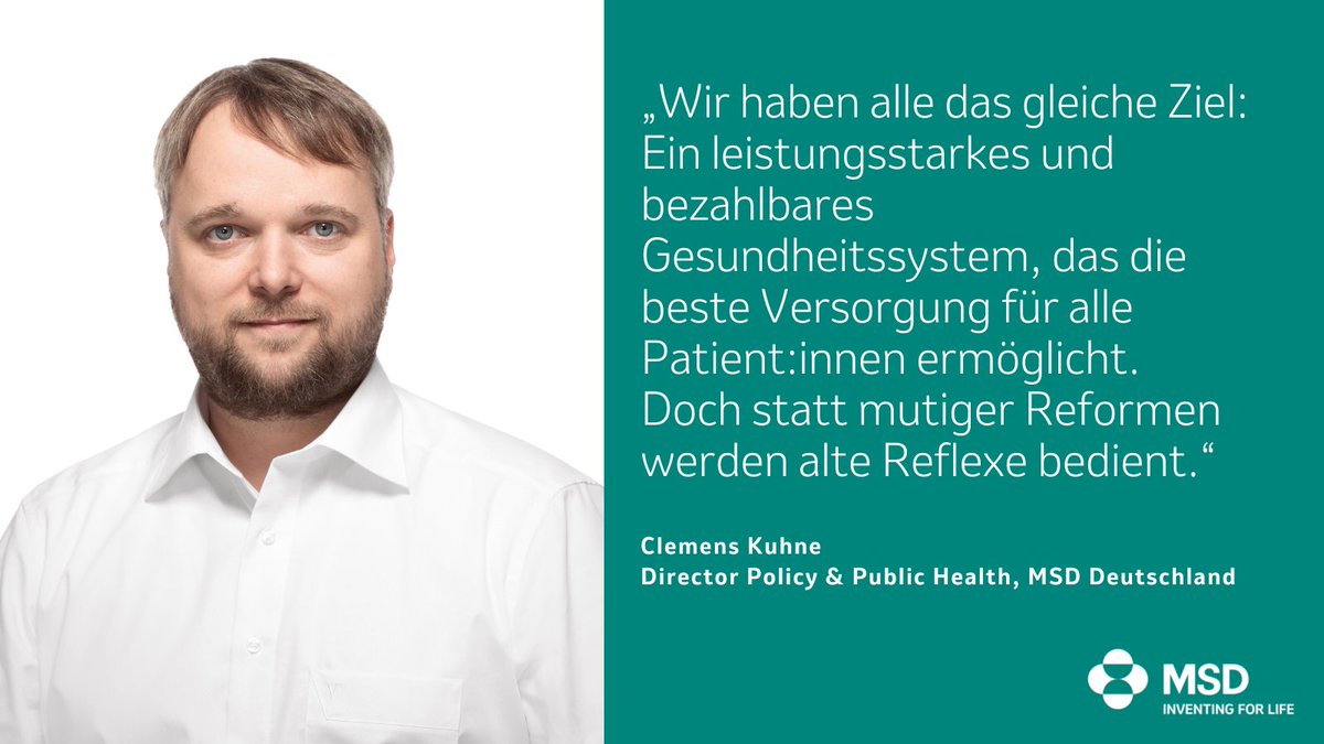 Die beste Leistung zählt nicht mehr? Mit Blick auf Gesundheit droht beim Gesetzentwurf der🚦Koalition zu GKV-Finanzen genau das. Warum Mittelmaß nicht zum Standard für Innovationen &amp; Versorgung von Patient:innen werden darf💡👉in unserem #MSDhub Blog: msd.de/stories/gesetz…
