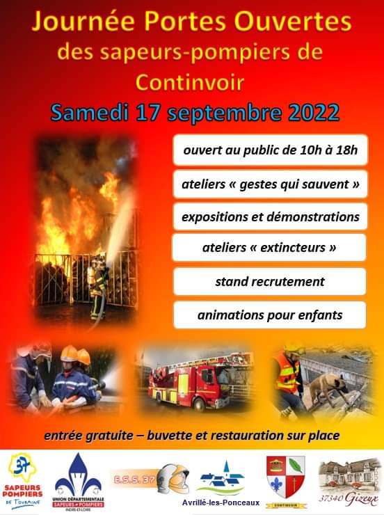 sdis37's tweet photo. #IdéeSortie 👨🚒👩🏻🚒
17/09 : Portes ouvertes des #pompiers de Continvoir avec stands et animations :
✅️ Ateliers #gestesquisauvent avec #ESS37
✅️ Expositions de maquettes et véhicules miniatures
✅️ Démonstrations
✅️ Animations pour les enfants
#touraine https://t.co/bPEk4wp9IP