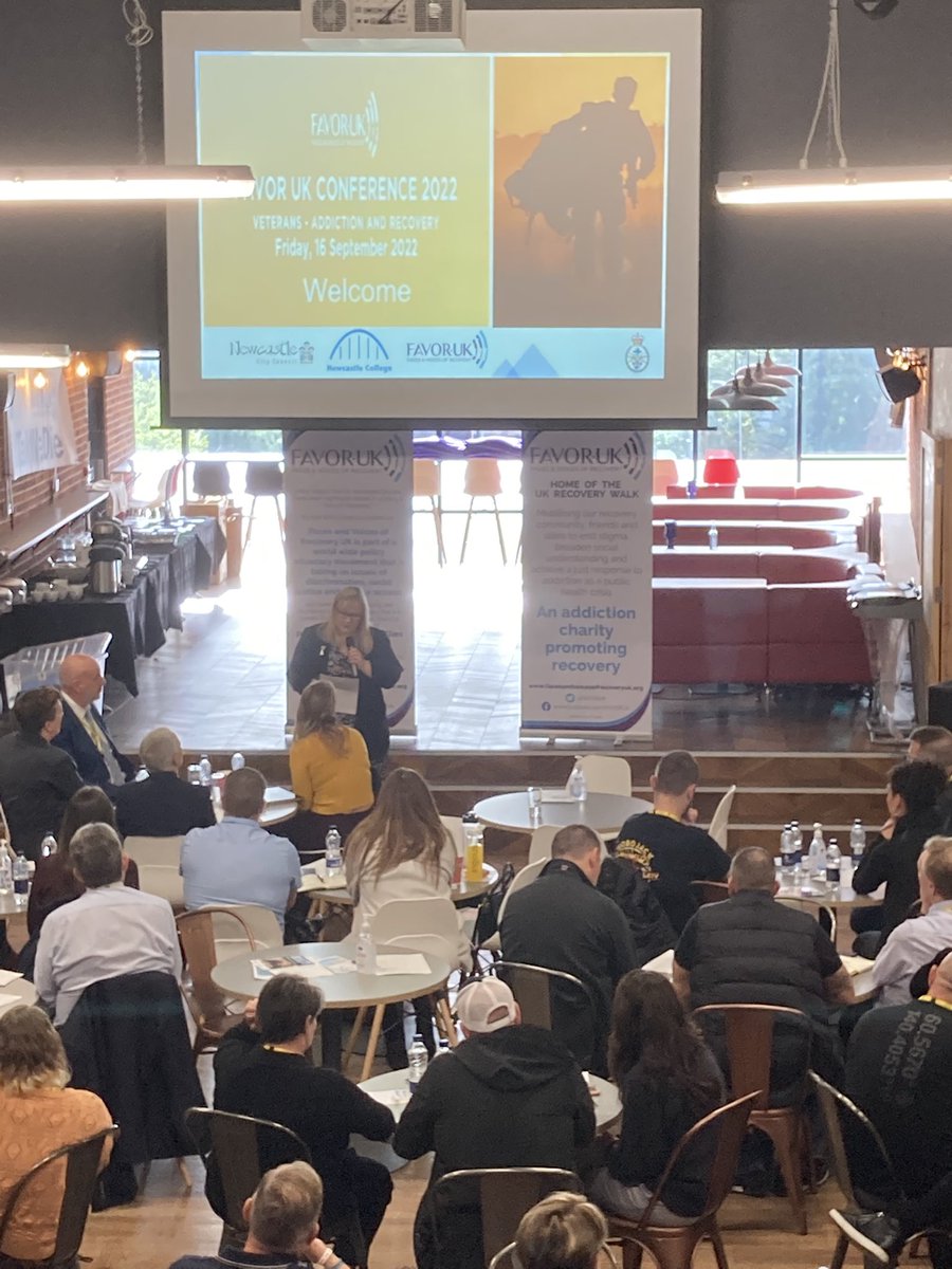 Thank you Cllr Karen Kilgour  <a href="/kags6811/">Karen Kilgour</a> for welcoming the <a href="/FAVORUK/">FAVORUK 💜</a> #RecoveryConf which is Veterans themed this year, to Newcastle. The day will set out the problem and then what is being done by some great organisations and people who strive to improve awareness &amp; support