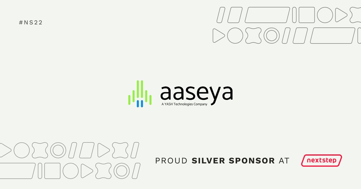 AaseyaIT's tweet photo. We are at #NextStep 2022!
We are happy to announce that we are Silver Sponsors at the #NextStep2022 event. Save the date to be a part of this session and explore new possibilities in the world of digital transformation through low-code.
Register here: https://t.co/BoCArXuKkn https://t.co/jpAqCKuwFZ