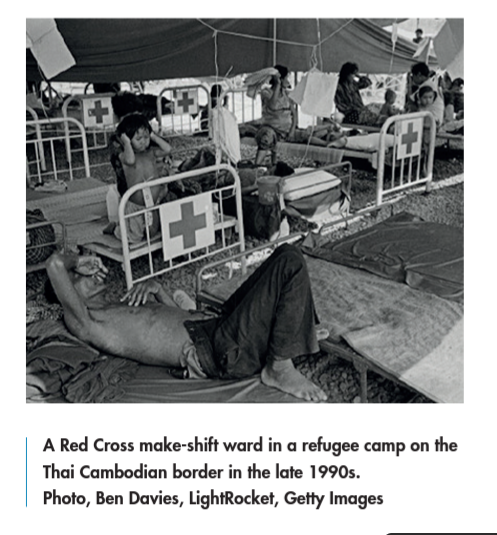 MineBanTreaty's tweet photo. In the 80s @ICRC+operators+other humanitarians encountered staggering numbers of civilian #landmine casualties in countries affected by war/post-conflict situations.Confronted w/this ICRC undertook a study on injuries in Thai-Cambodian & Afghan-Pakistani borders #LandmineTreaty25 https://t.co/xPmsa7br0v