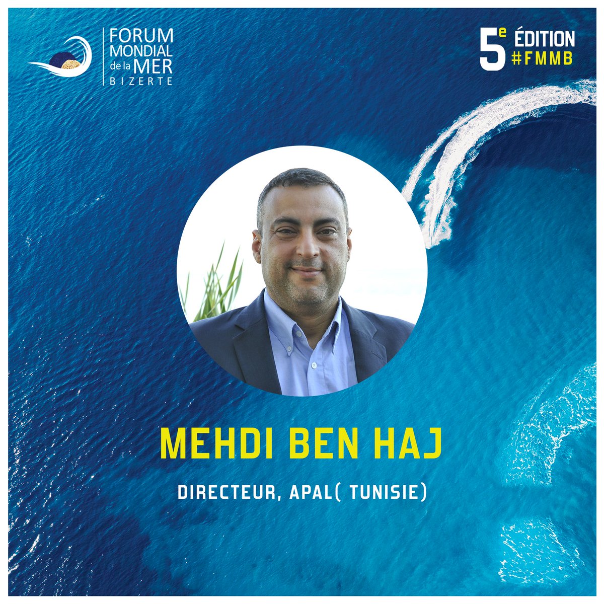 ⏳[J-8]⏳ ⚓𝐌𝐞𝐡𝐝𝐢 𝐁𝐞𝐧 𝐇𝐚𝐣 nous fera l'honneur d'être parmi nos guests speakers pour cette nouvelle édition du Forum Mondial de la Mer - Bizerte. 🔜Pour participer en ligne à cette 5ème édition, inscrivez-vous sur le lien suivant: forumdelamerbizerte.com/inscription/ 🌊⛵