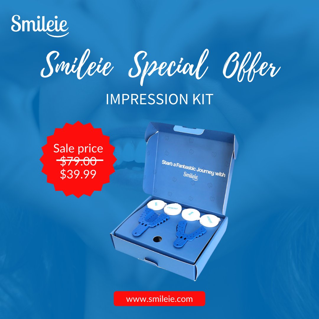 Smileie_'s tweet image. Straightening your teeth just got even more affordable! 😃

Order your impression kit today for only $39! 👇
smileie.com/products/impre…

#Smileie  #impressionkit #smilemore #smilemakeover #cosmeticdentistry