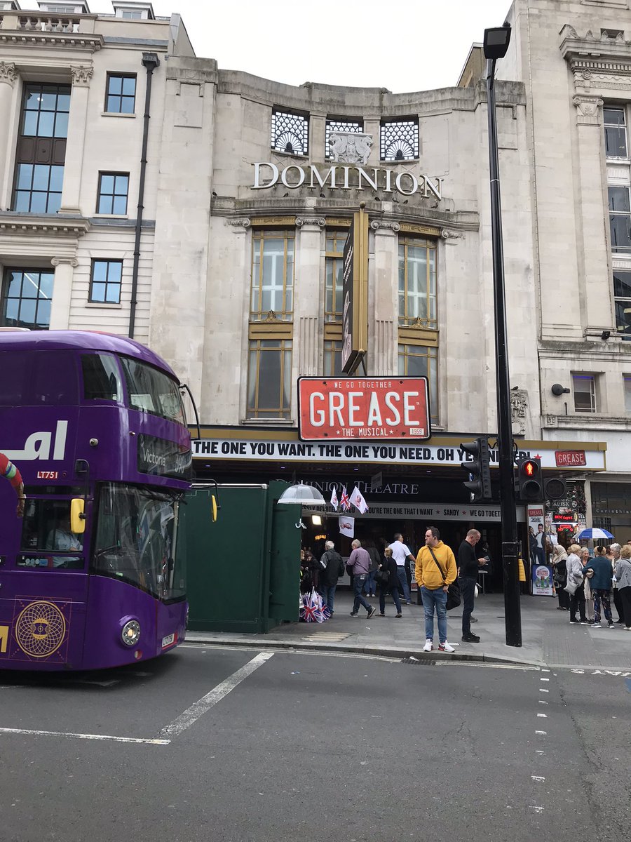 njmnjm's tweet photo. Saw Grease the musical @DominionTheatre yesterday , Great show with appearance by  @JDonOfficial https://t.co/C90GUOFfLd