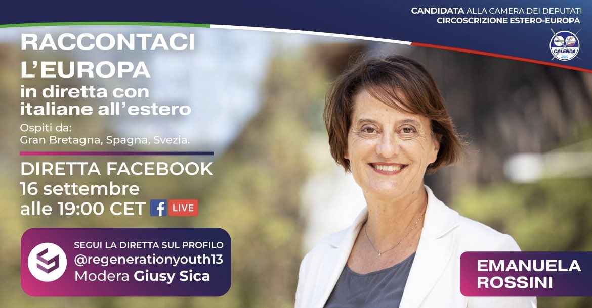 Questa sera su Streamyard secondo appuntamento con #raccontacileuropa in diretta con giovani italiani all'estero sulle loro prospettive nel campo della ricerca, degli scambi europei e dello studio. Insieme a @regenerationyouth