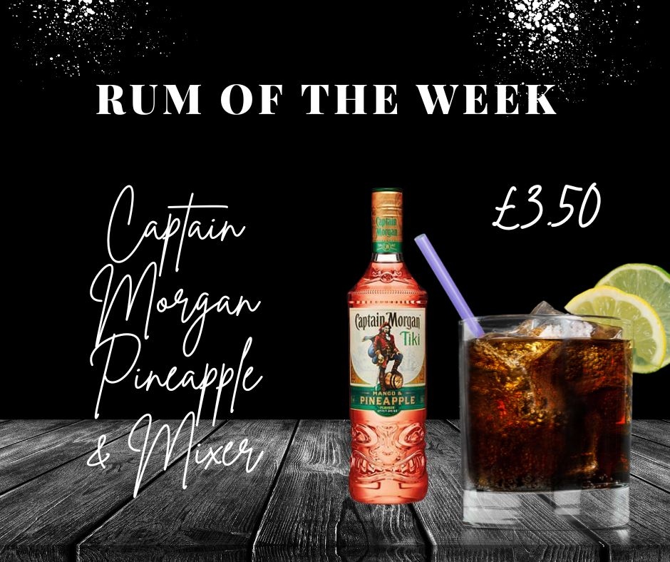 🥃Did Someone say rum of the week??? 

 Come try Captain Morgans pineapple rum & mixer while it lasts 😀

Food·Drink·Sport·Music

doctorduncansliverpool.com

#weekendvibes #fridayfeeling #rumoftheweek #captainmorgans #citycentre #liverpool #l1 #drinks #catchup #longweekend