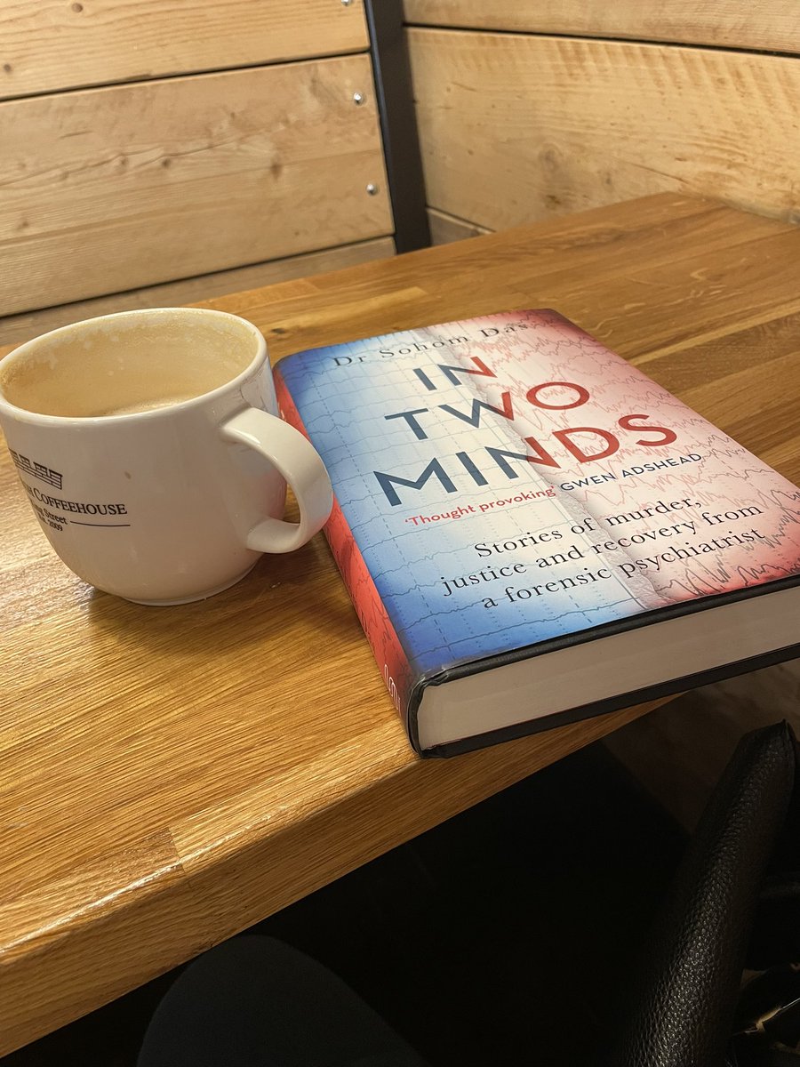 Quick coffee with @CamCatSim before we pop along to <a href="/BloodyScotland/">Bloody Scotland</a> to hear The Mind and Body of Murder with  <a href="/Dr_S_Das/">Dr Sohom Das</a> and Dr Marie Cassidy