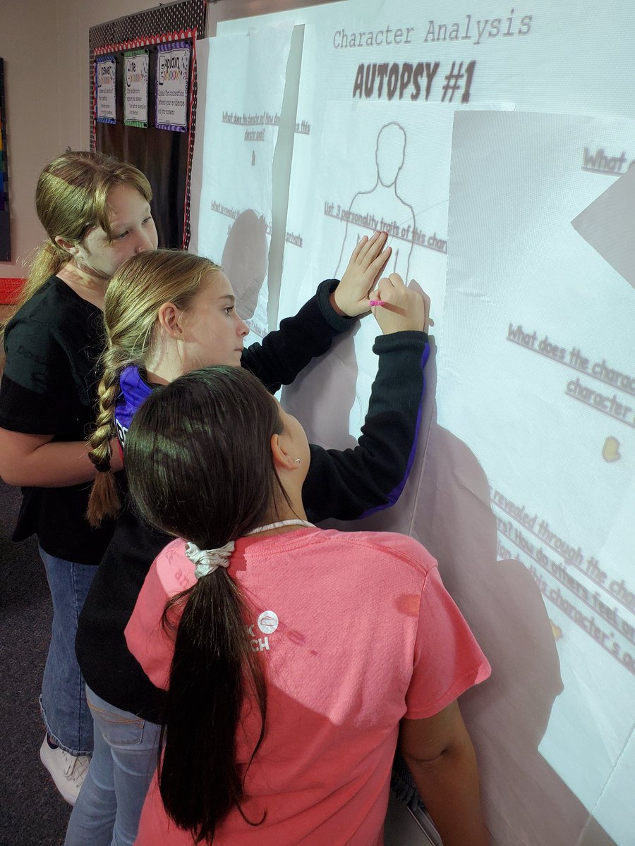 Coach_V_Emmons's tweet photo. My kids working on Character Analysis.  They read a short story then analyzed the character https://t.co/CisuywYl0U